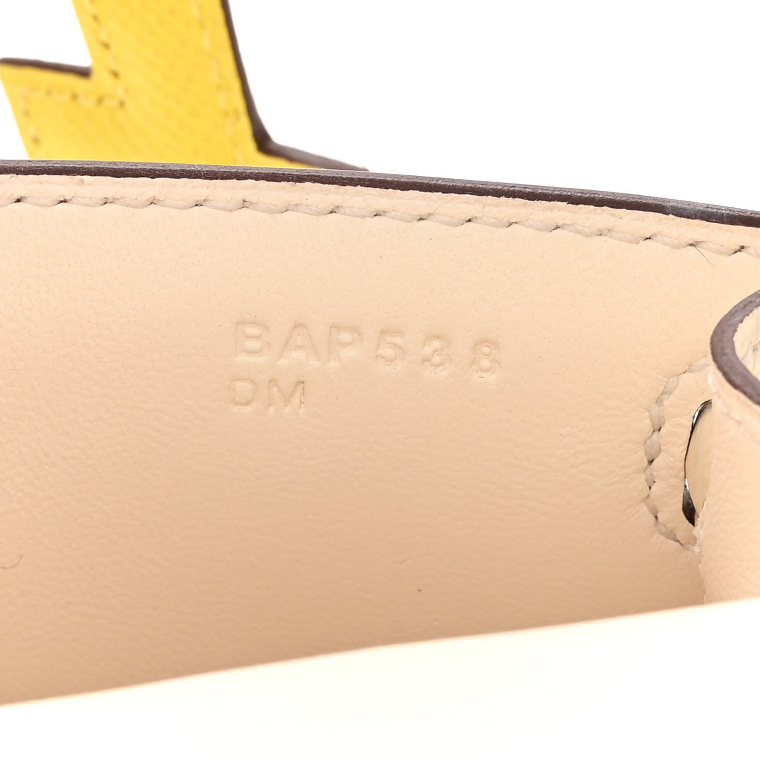 Hermes Epsom Quelle Idole Picto Kelly Doll Handbag Nata Mauve Sylvestre Lime Chai 8 of 14