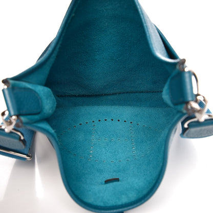 Hermes Taurillon Clemence Evelyne III PM Bleu Izmir 5 of 8