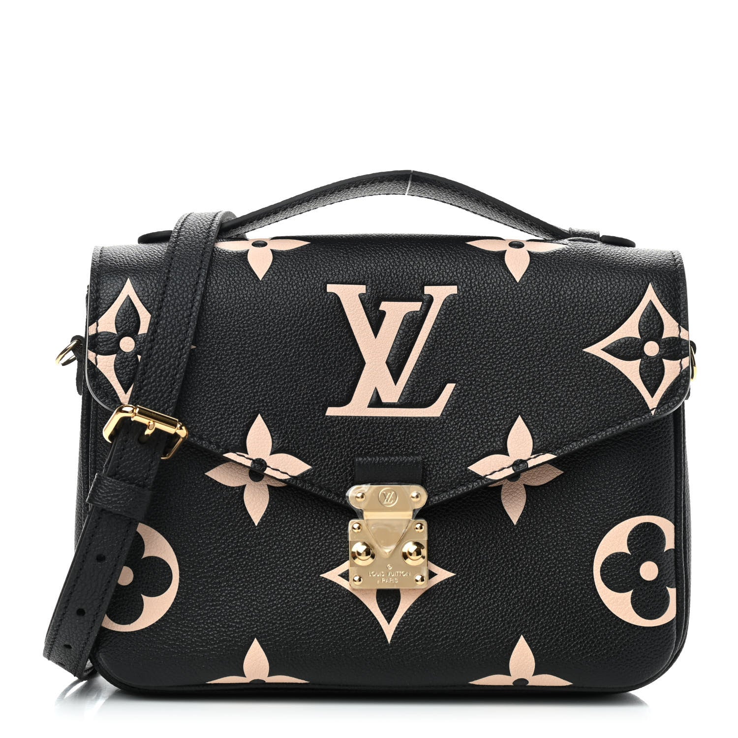 Louis Vuitton Empreinte Monogram Giant Pochette Metis Black Beige 1 of 9