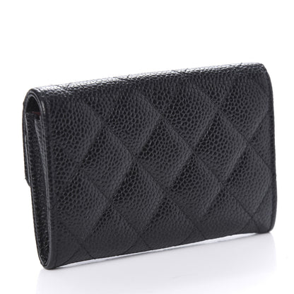 Chanel Caviar Quilted Flap Card Holder Black 3 of 8