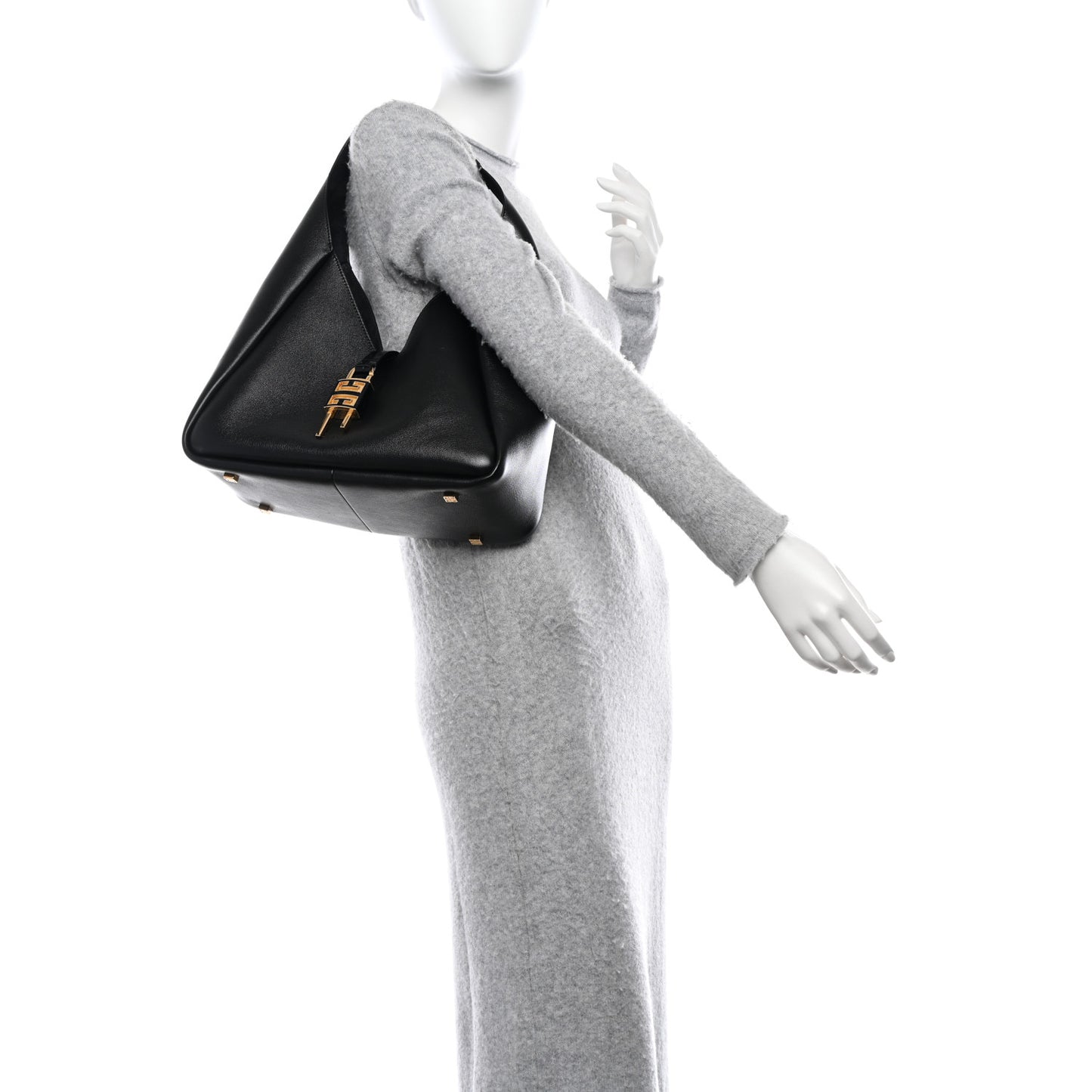 Calfskin Medium G-Lock Hobo Black