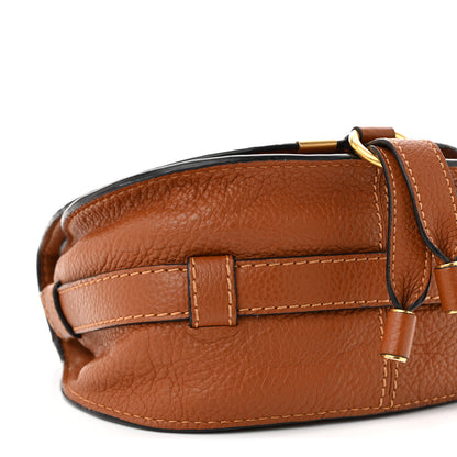 Chloe Grained Calfskin Small Marcie Saddle Bag Tan 9 of 10