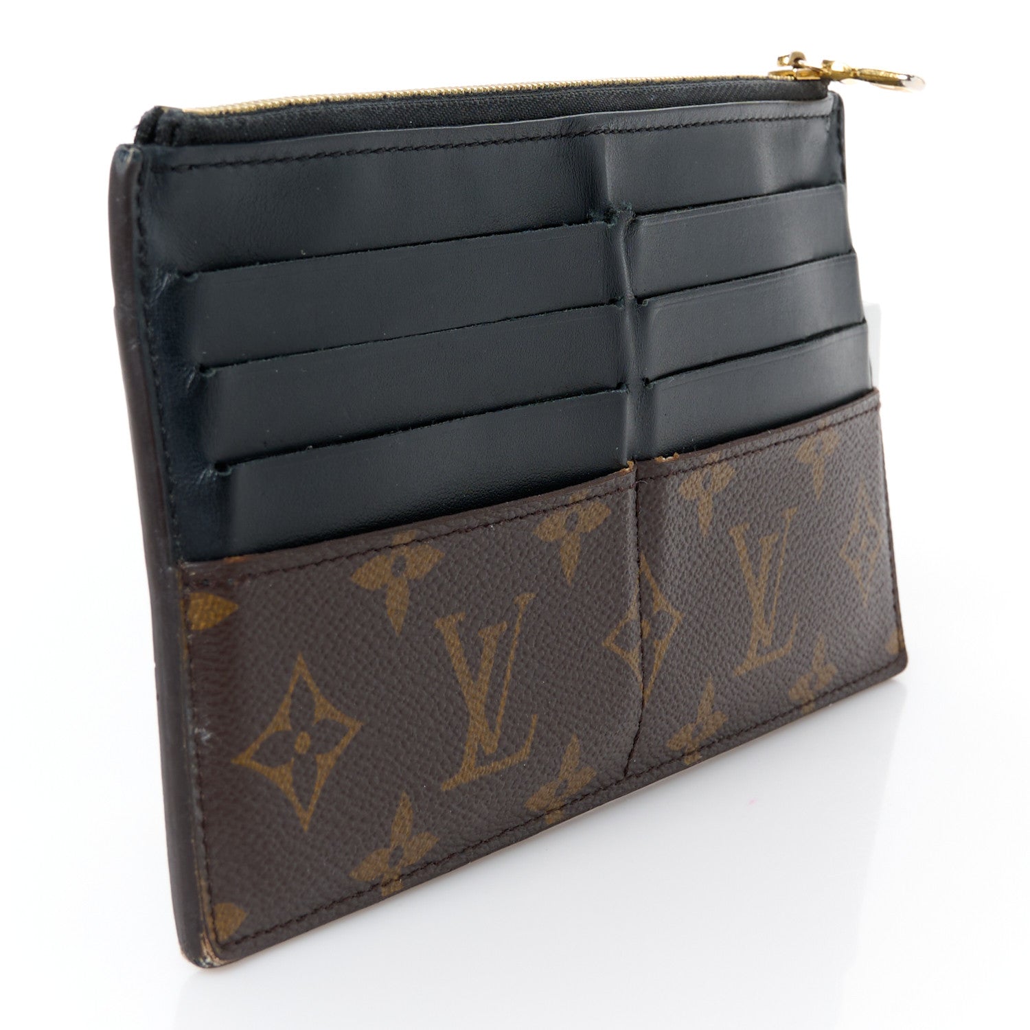 Louis Vuitton Monogram Slim Purse Black 3 of 10