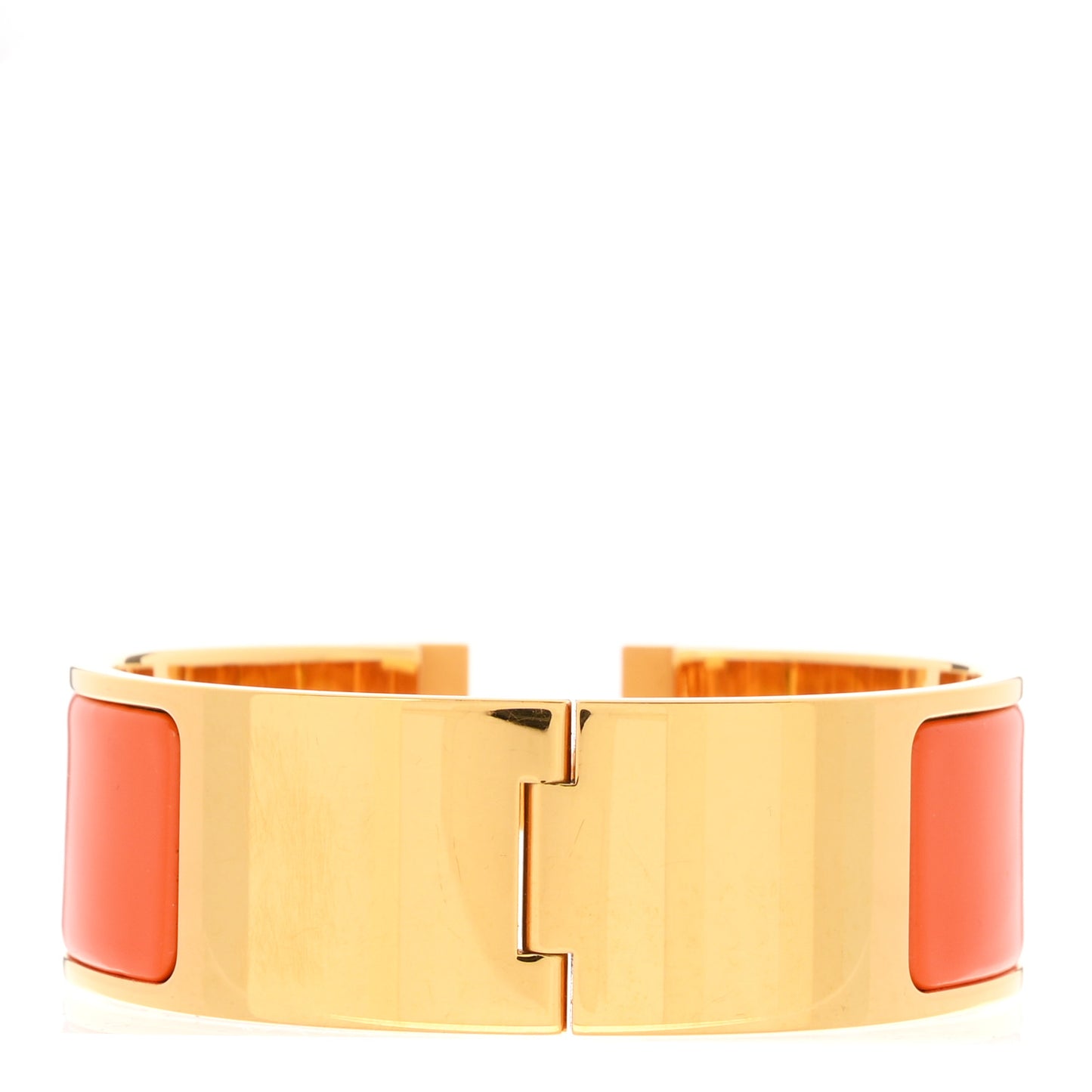 Enamel Wide Clic Clac H Bracelet PM Orange