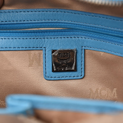 MCM Visetos Side Stud Medium Stark Backpack Blue 6 of 10