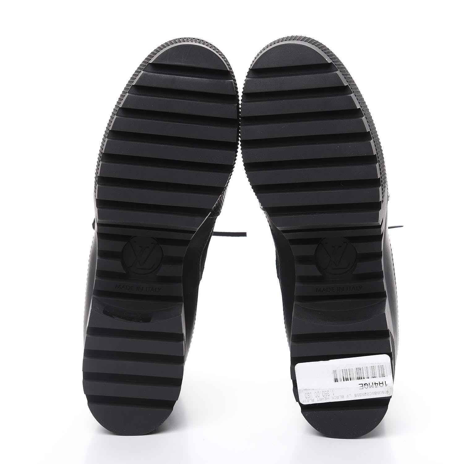 Louis Vuitton Suede Calfskin Monogram LV Black Heart Laureate Platform Desert Boots 35.5 Black 5 of 9