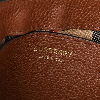 Burberry Calfskin Vintage Check Note Crossbody Bag Tan 6 of 9
