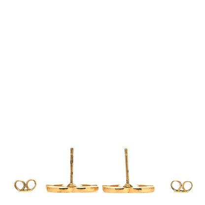 Chanel Metal CC Earrings Gold 3 of 4