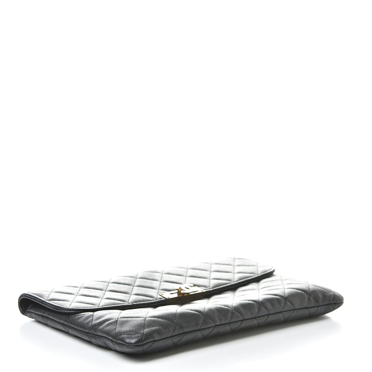 Chanel Caviar Quilted Medium Golden Class Pouch Black 4 of 8