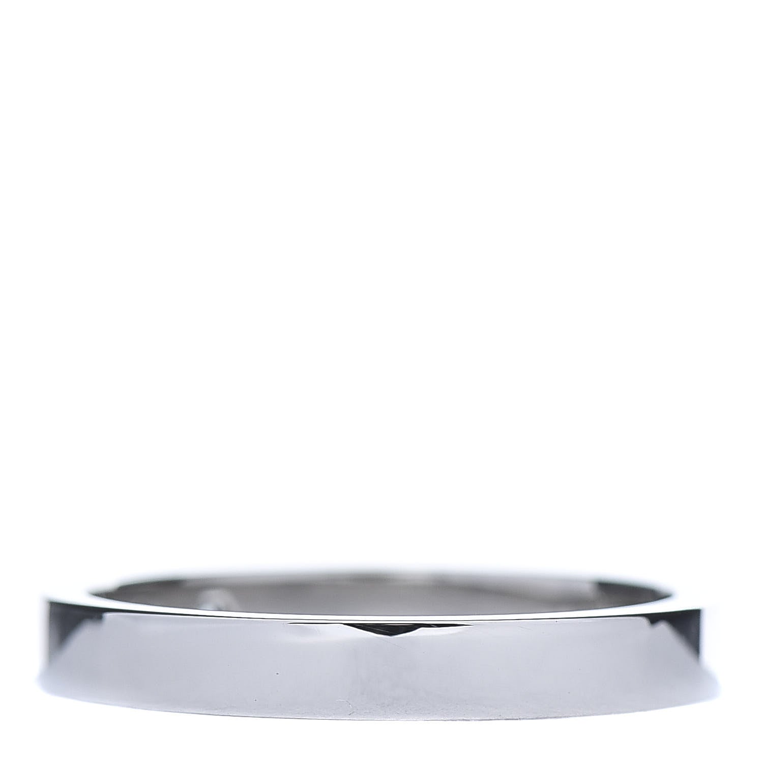 Cartier Platinum Diamond 3mm C De Wedding Band Ring 55 7.25 3 of 5