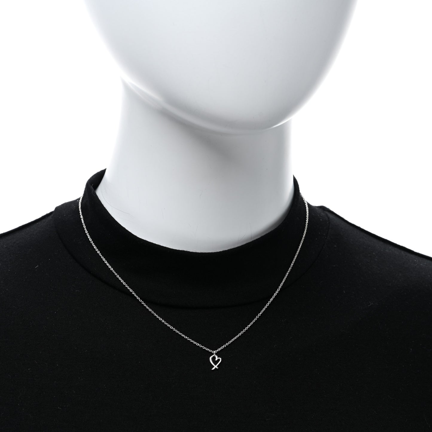 Sterling Silver Mini Paloma Picasso Loving Heart Pendant Necklace