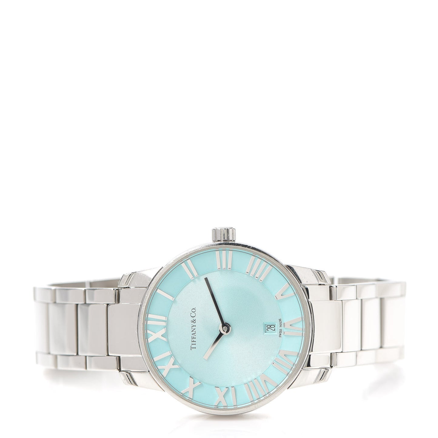 Stainless Steel 29mm Atlas 2-Hand Quartz Watch Tiffany Blue