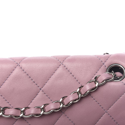 Chanel Lambskin Quilted Bi-Color Medium Single Flap Light Purple 10 of 14