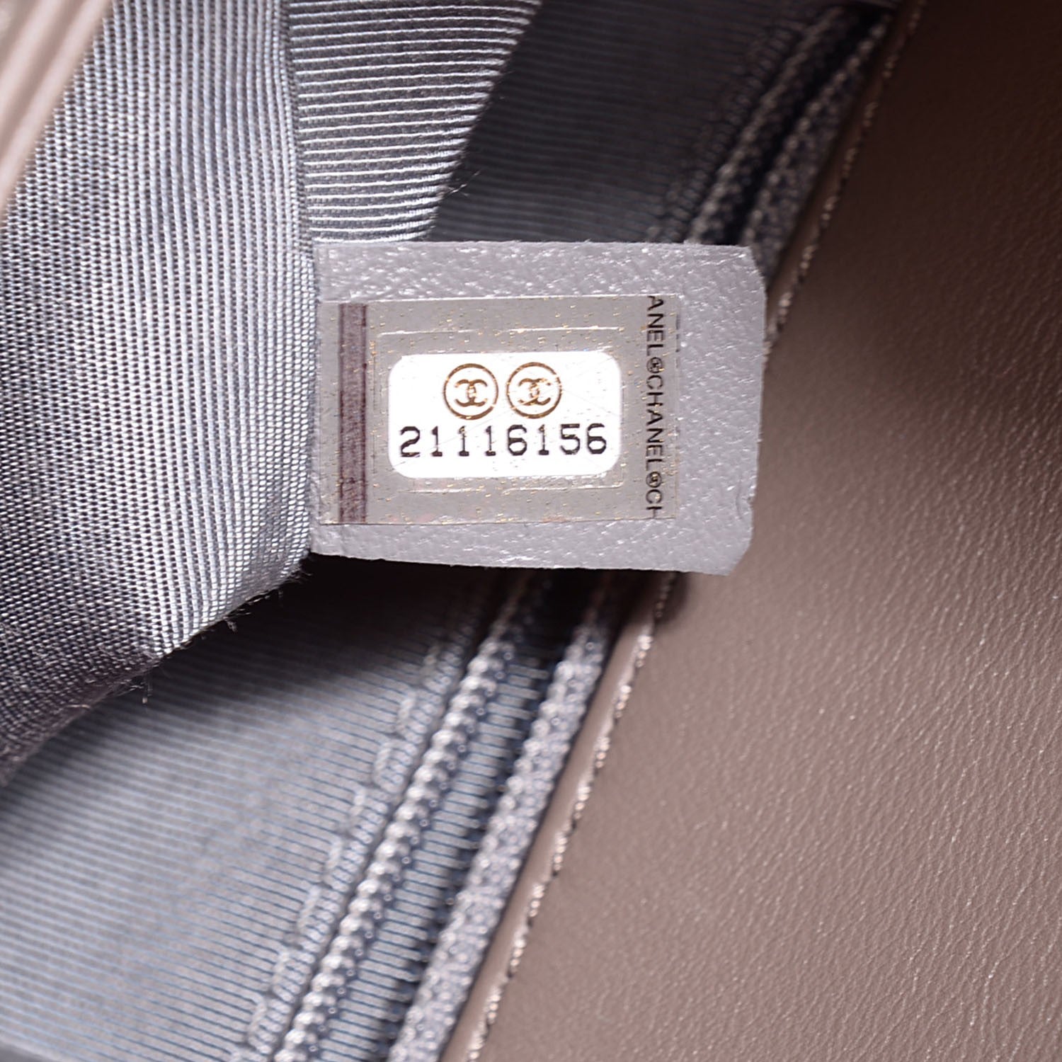 Chanel Calfskin Chevron New Medium Boy Flap Grey 8 of 9