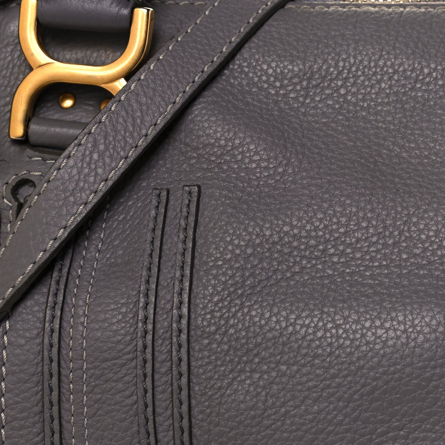 Calfskin Medium Marcie Satchel Cashmere Grey