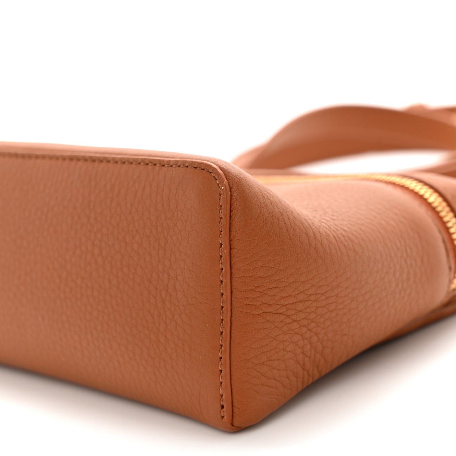 Loro Piana Grained Calfskin L19 Extra Pocket Pouch Warm Tan 9 of 11