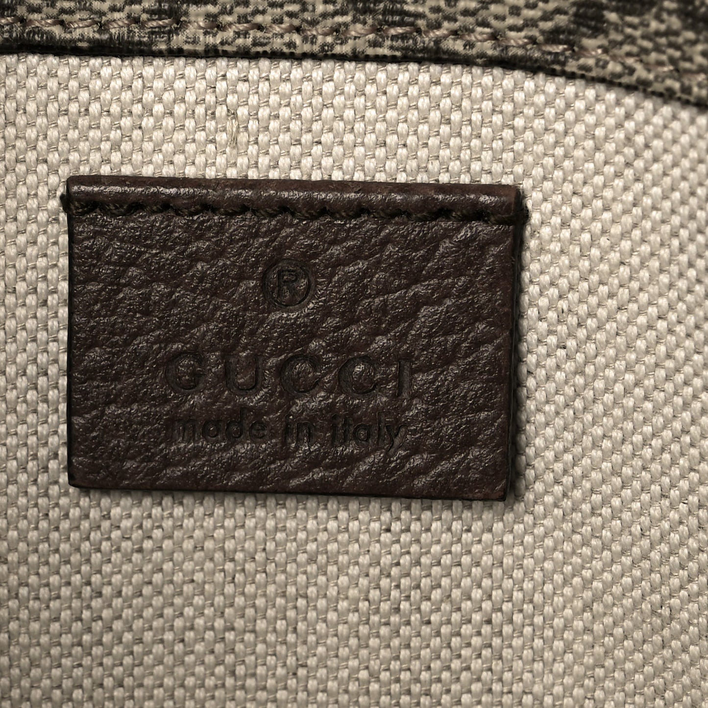 GG Supreme Monogram Neo Vintage Web Belt Bag Brown