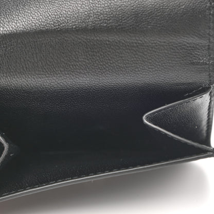 Balenciaga Calfskin Logo Mini Cash Wallet Black 6 of 11