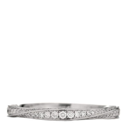 Graff 18K White Gold Diamond Spiral Pave Band Ring 50 5.5 3 of 6