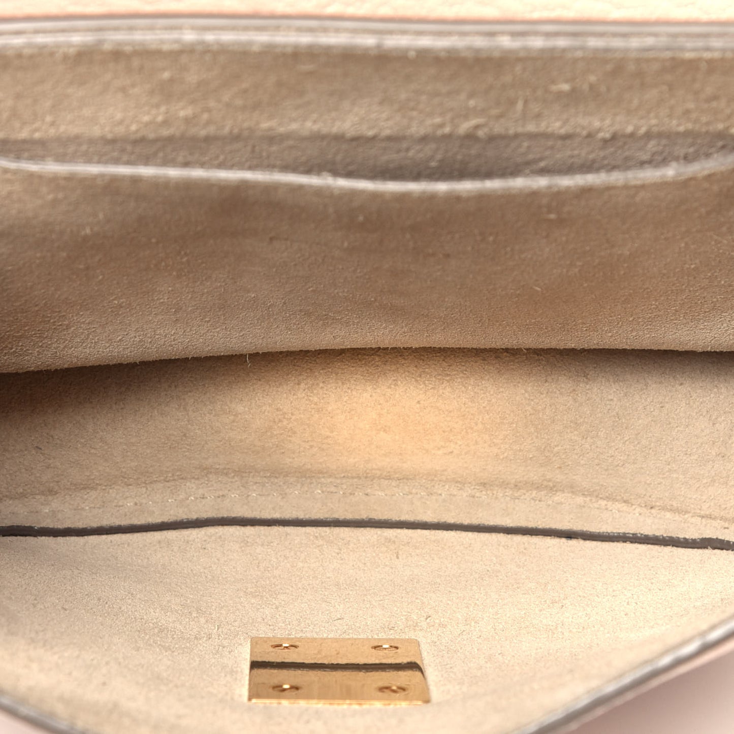 Grained Lambskin Mini Drew Shoulder Bag Cement Pink