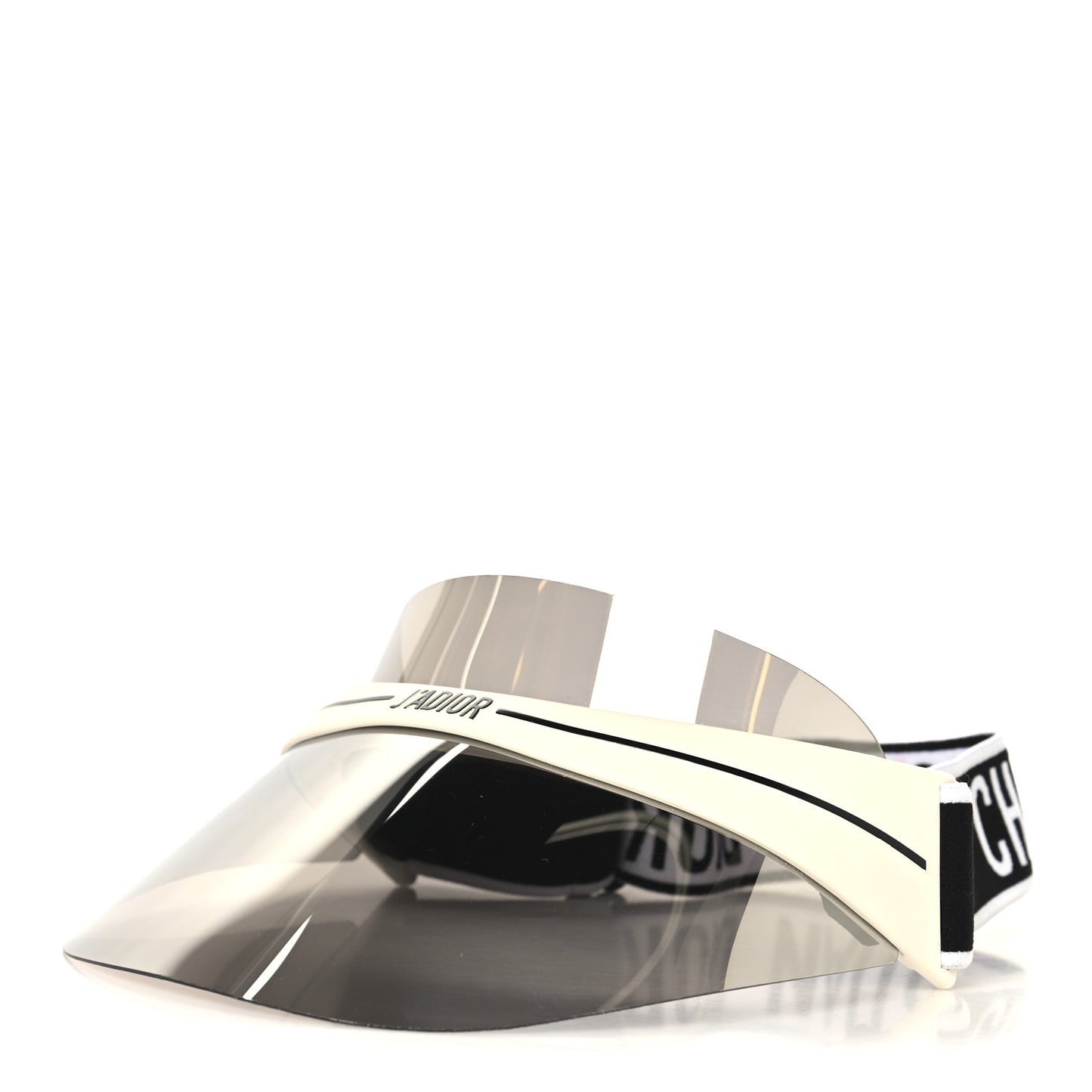Mirrored DiorClub1 Sun Visor Silver