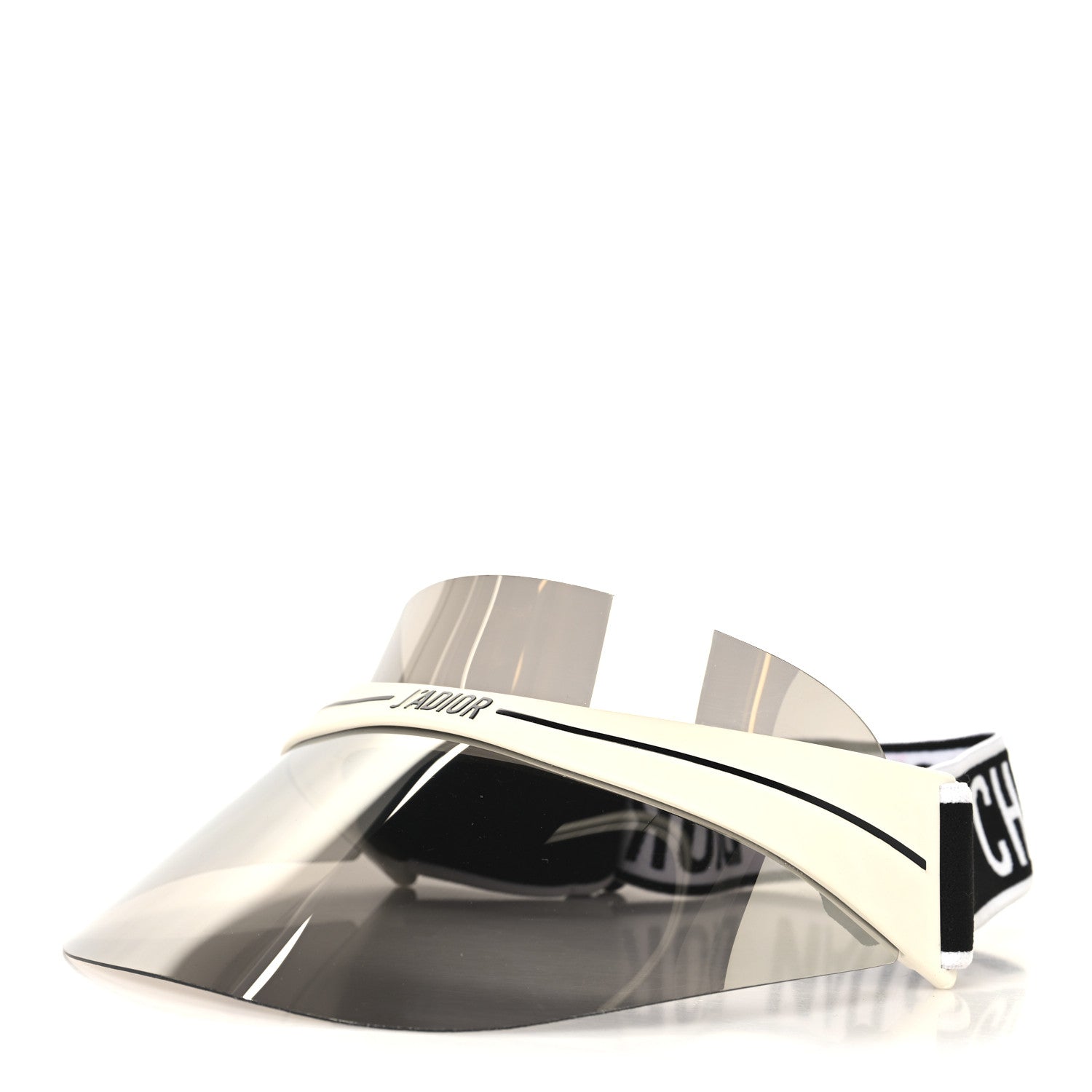 Christian Dior Mirrored DiorClub1 Sun Visor Silver 1 of 8