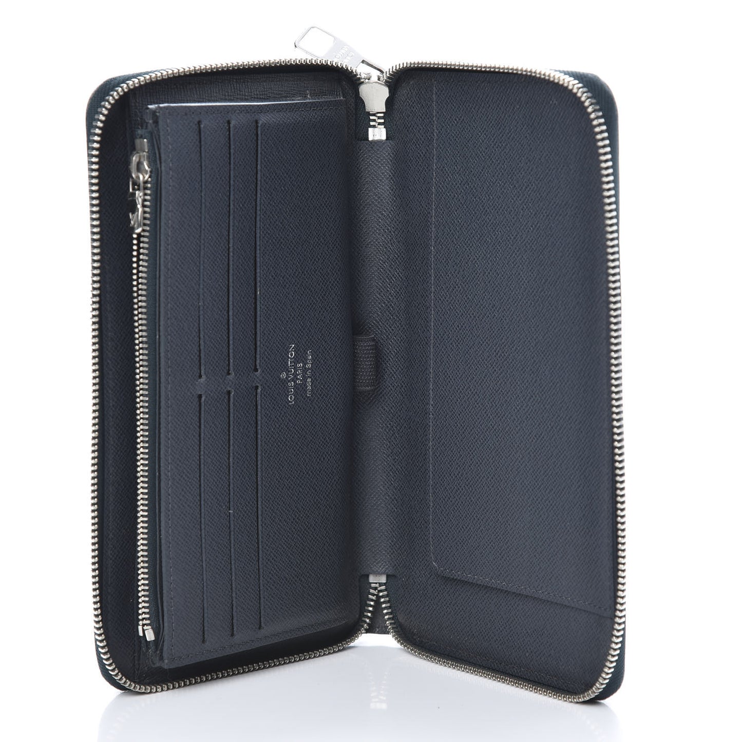 Epi Zippy Organizer Wallet Vert Anglais