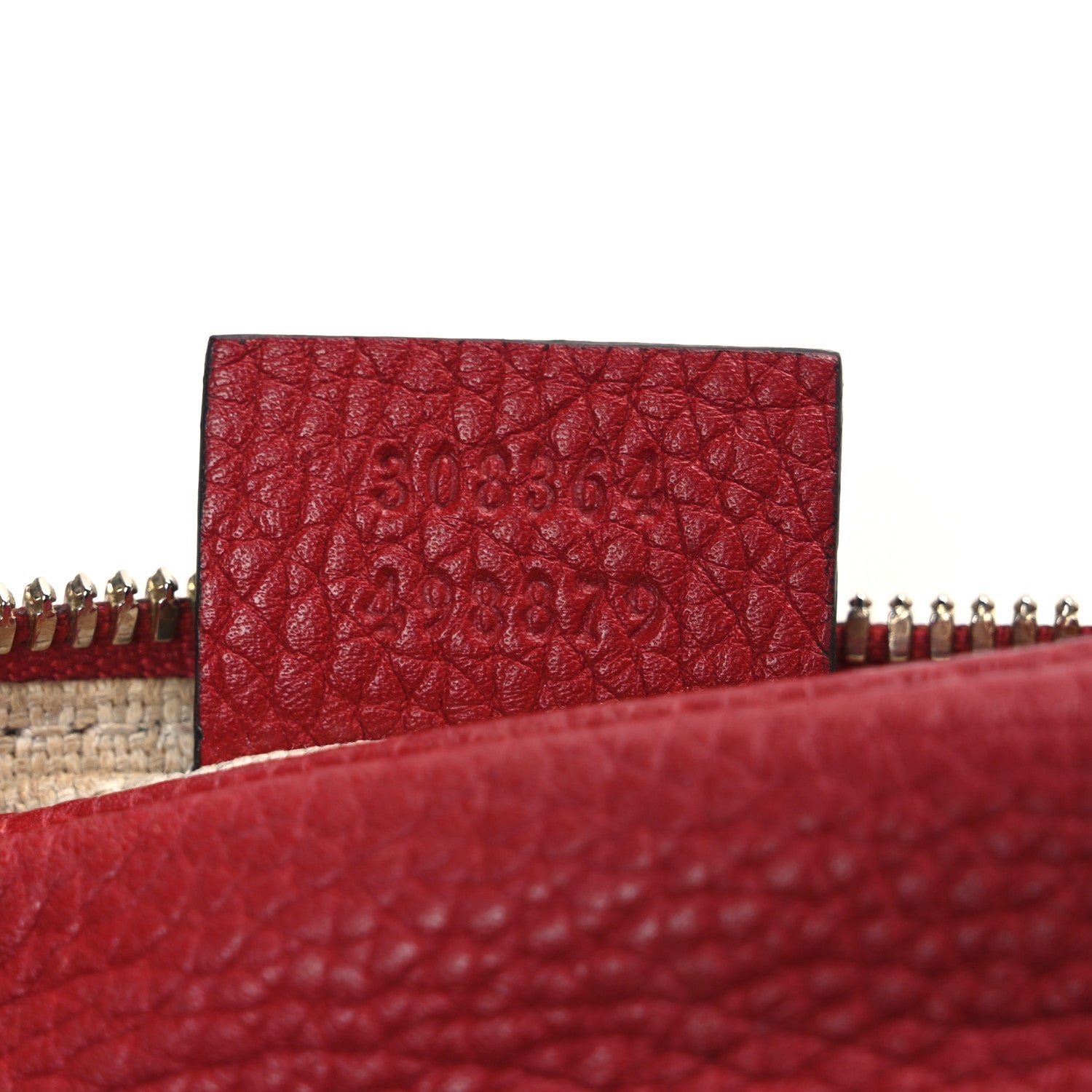 Gucci Pebbled Calfskin Small Soho Disco Bag Vibrant Red 6 of 11