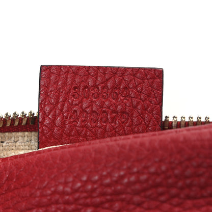 Gucci Pebbled Calfskin Small Soho Disco Bag Vibrant Red 6 of 11