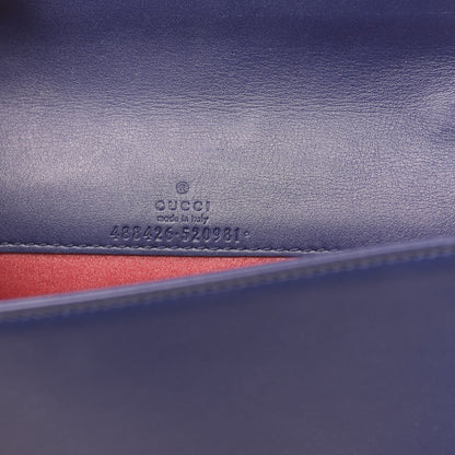 Gucci Velvet Matelasse GG Marmont Mini Bag Cobalt Blue 6 of 10