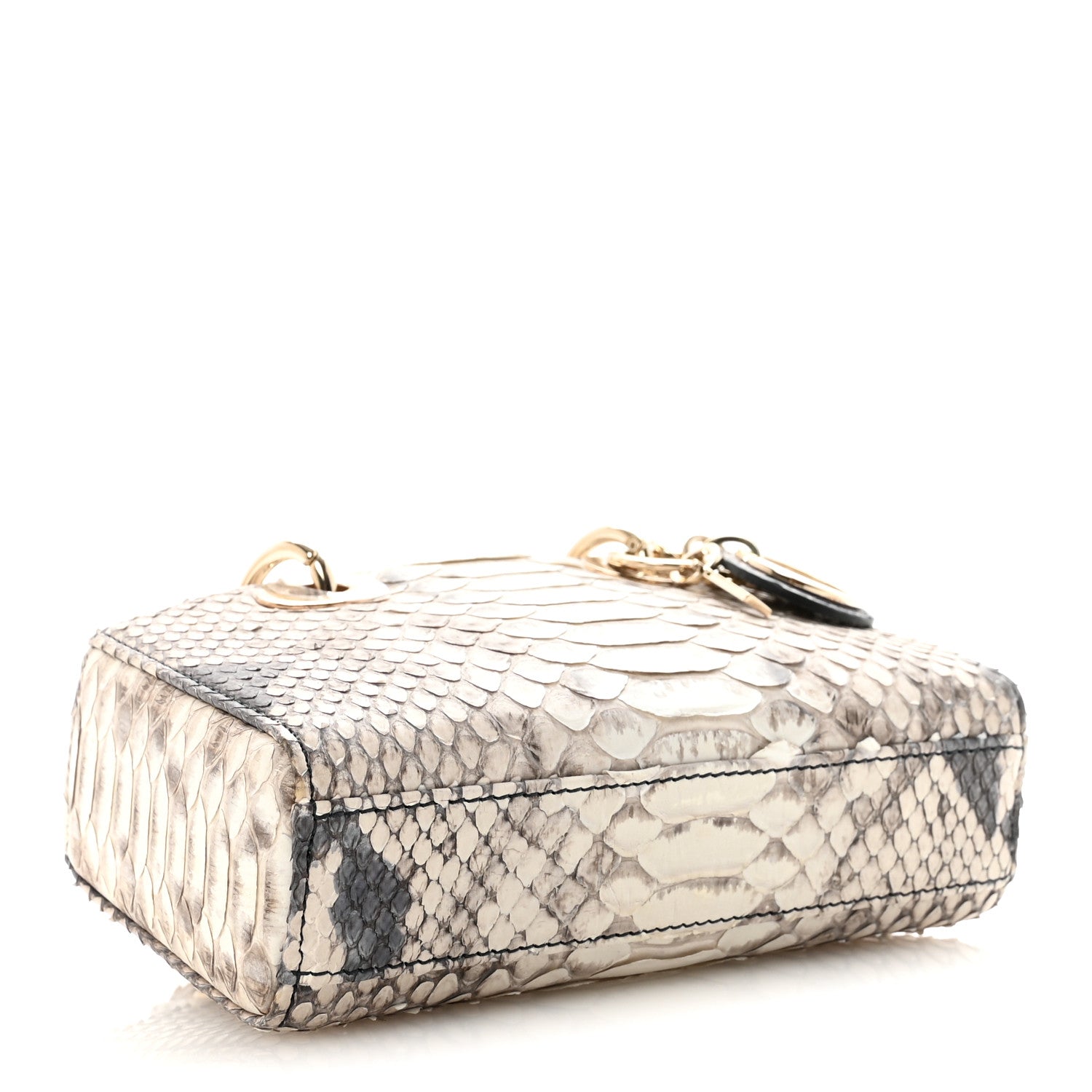 Christian Dior Snakeskin Micro Lady D-Joy Grey 3 of 9