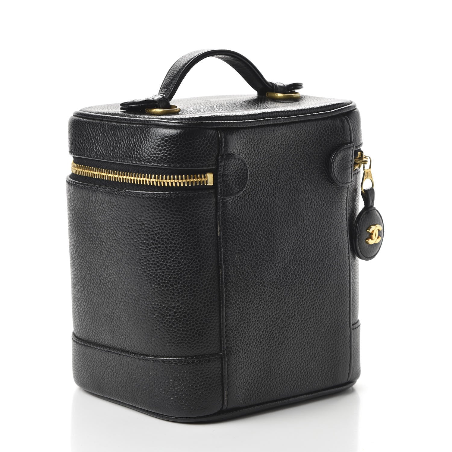 Chanel Caviar Vanity Cosmetic Case Black 3 of 14