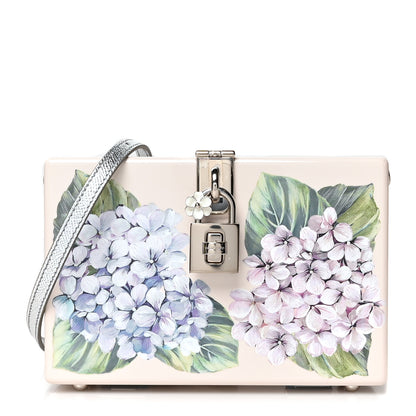 Dolce & Gabbana Acrylic Floral Print Dolce Box Clutch Ivory 1 of 9