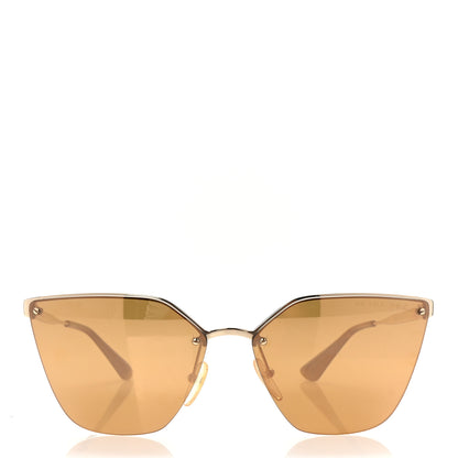 Prada Cat Eye Sunglasses SPR 68T Gold 2 of 8