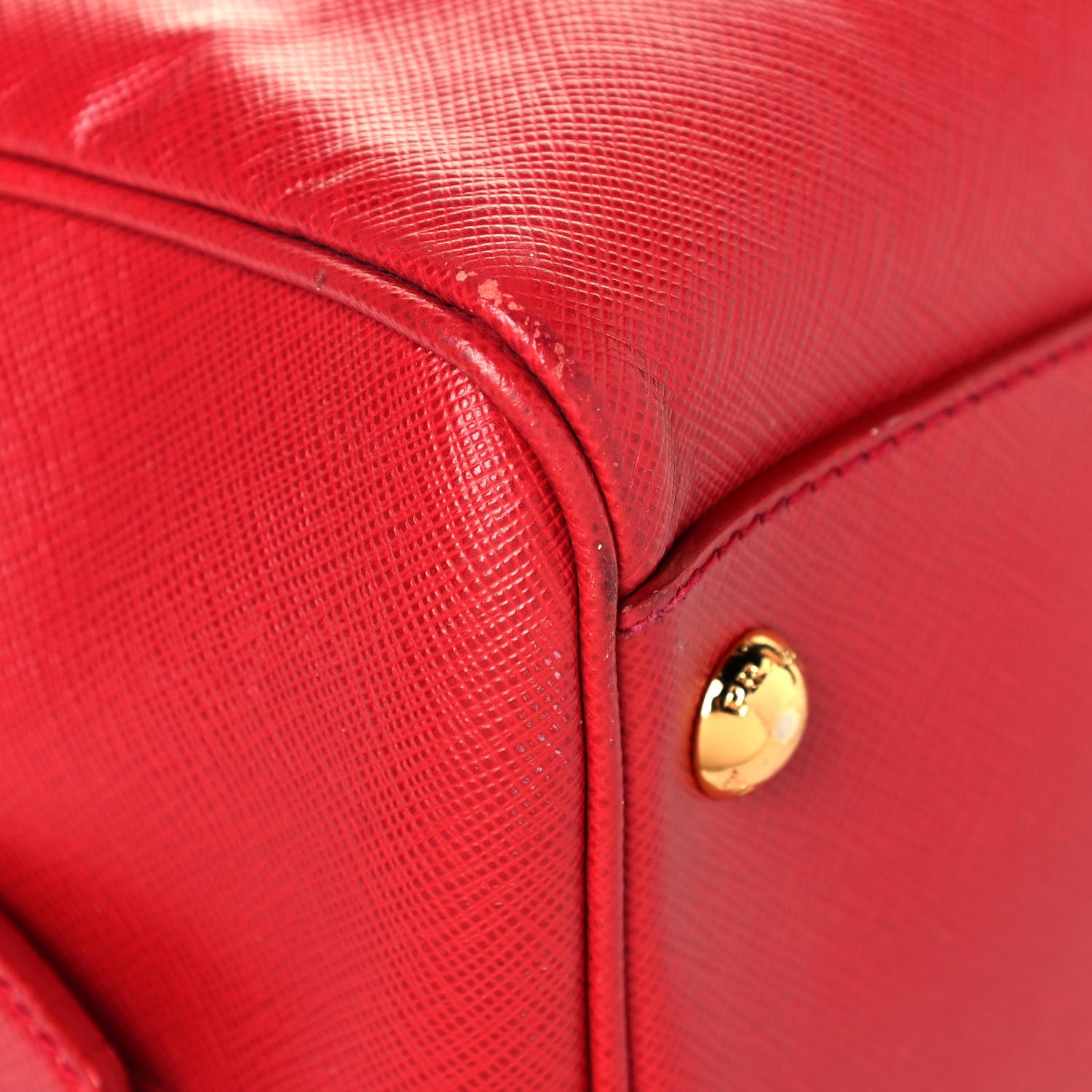 Prada Saffiano Lux Bowler Fuoco 11 of 18