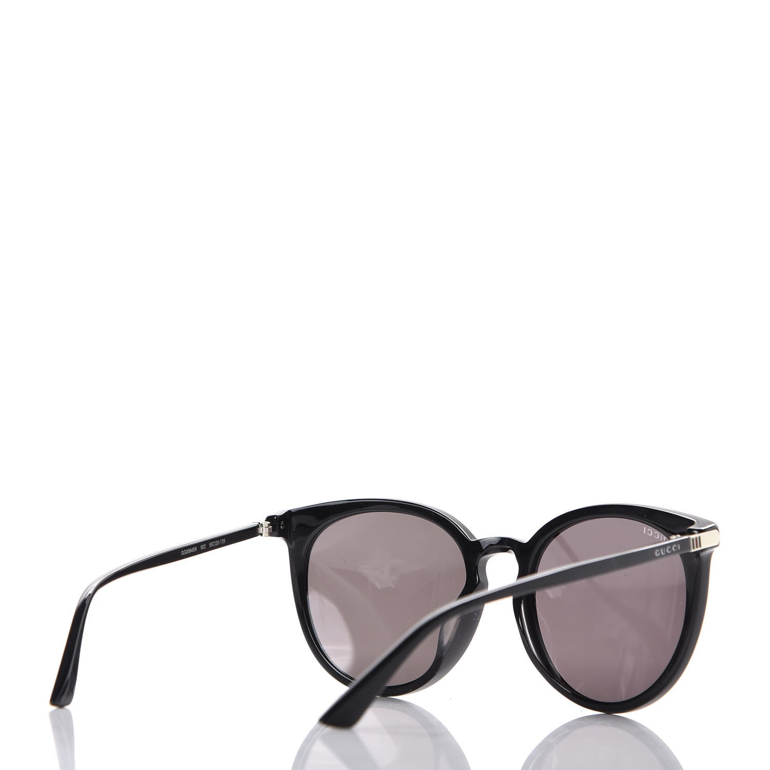 Gucci Acetate Round GG Sunglasses GG0064SK Black 4 of 7