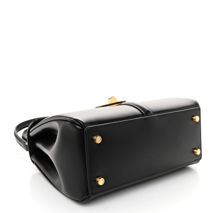 Celine Satinated Calfskin Small 16 Top Handle Bag Black 4 of 12