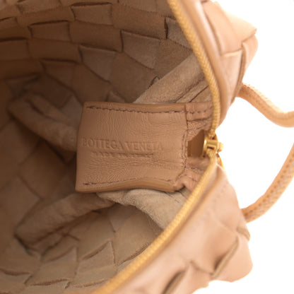 Bottega Veneta Nappa Calfskin Intrecciato Mini Looping Crossbody Almond 6 of 9