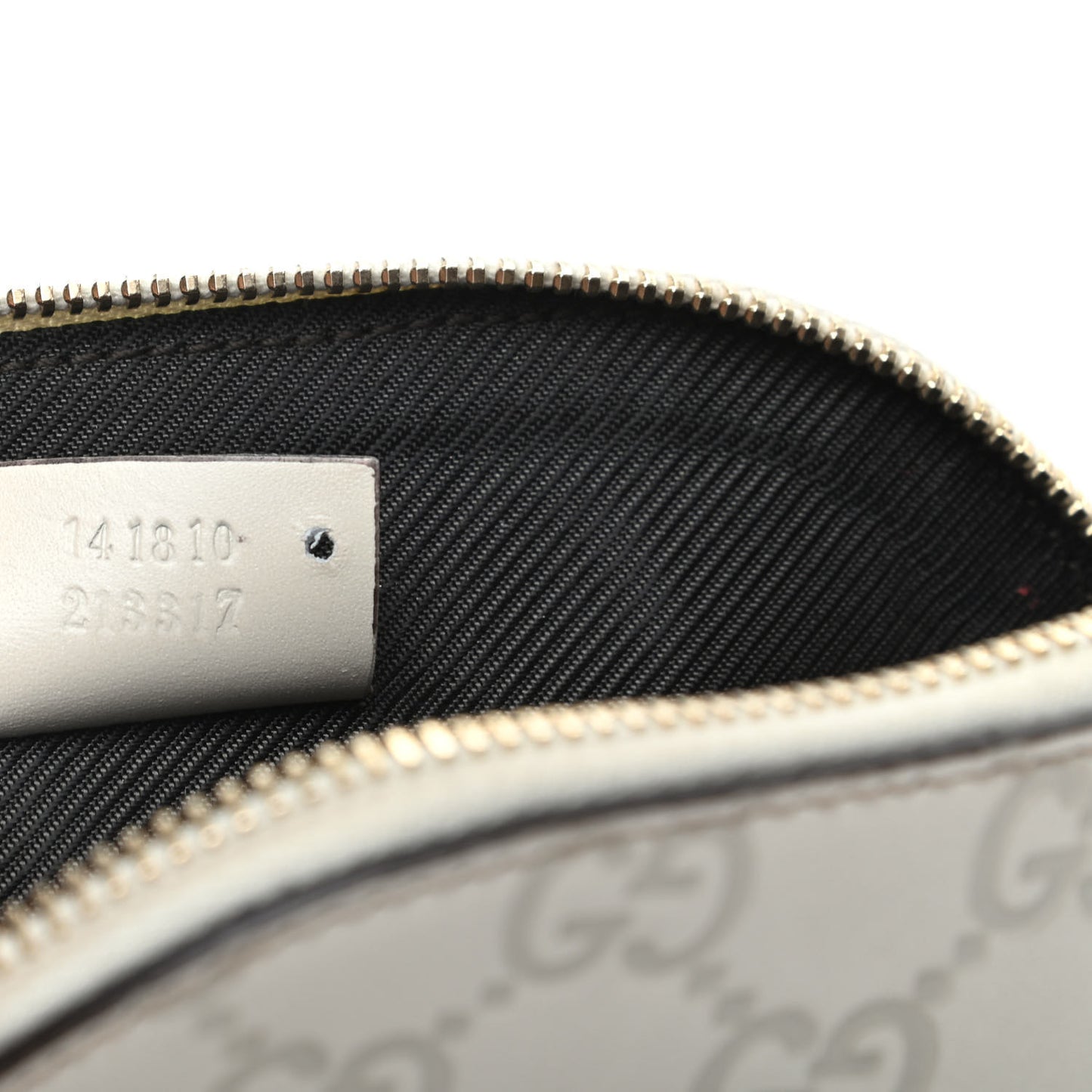 Guccissima Cosmetic Case Off White