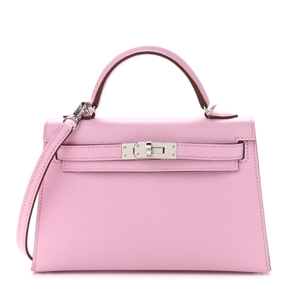 Hermes Epsom Mini Kelly Sellier 20 Mauve Sylvestre 1 of 11