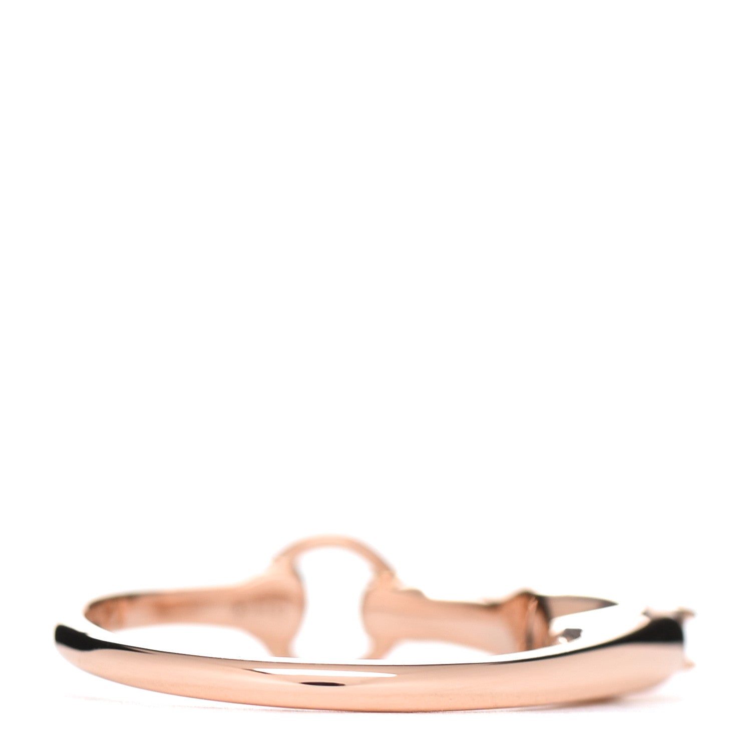 Hermes 18K Rose Gold Diamond TPM Galop Ring 50 5.25 4 of 6