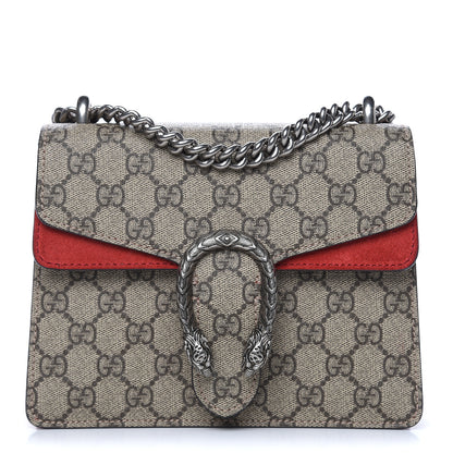 Gucci GG Supreme Monogram Mini Dionysus Shoulder Bag Hibiscus Red 1 of 13