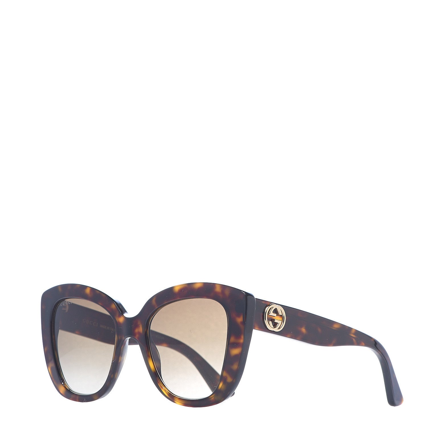 Gucci Acetate Sunglasses GG0327S Tortoise 1 of 9