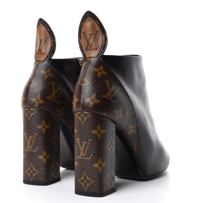 Louis Vuitton Calfskin Monogram Rodeo Queen Low Ankle Boots 39.5 Black 4 of 10