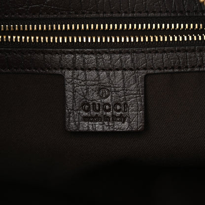 Gucci Monogram Medium Horsebit Chain Hobo Dark Brown 6 of 10