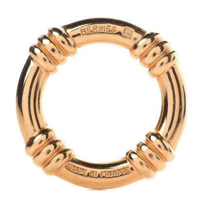 Hermes Permabrass Bouee Scarf Ring Gold 3 of 3
