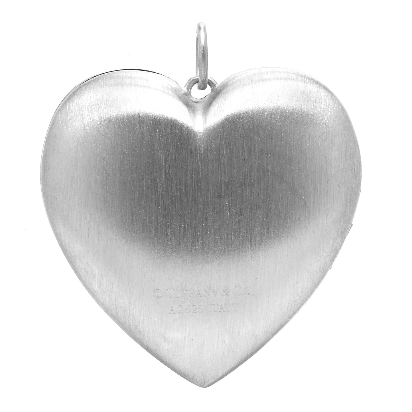 Sterling Silver Large Ziegfeld Daisy Heart Locket Pendant