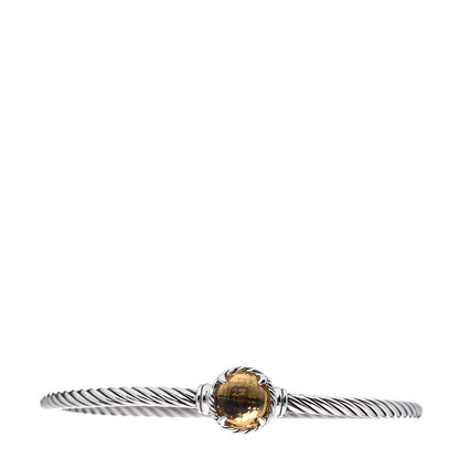 David Yurman Sterling Silver Citrine 3mm Chatelaine Bracelet 1 of 3