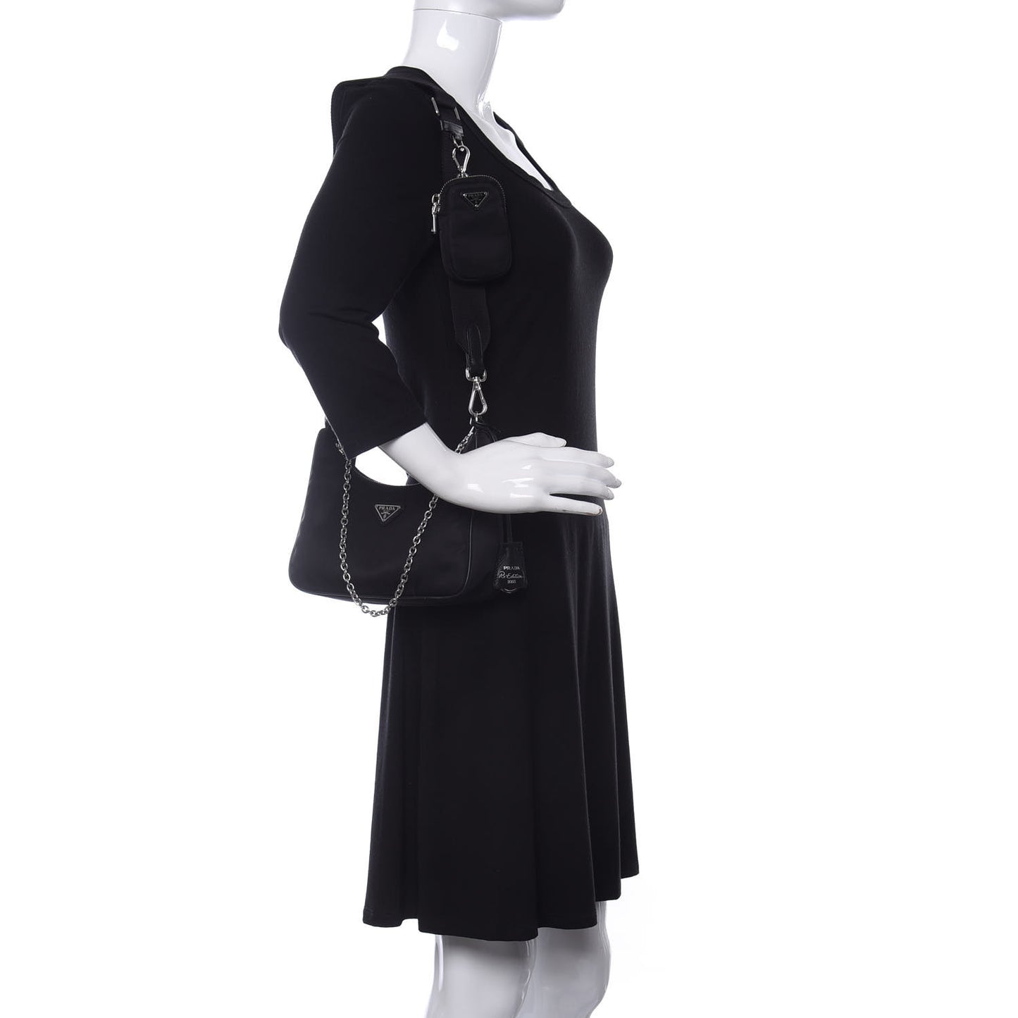 Nylon Re-Edition 2005 Shoulder Bag Black