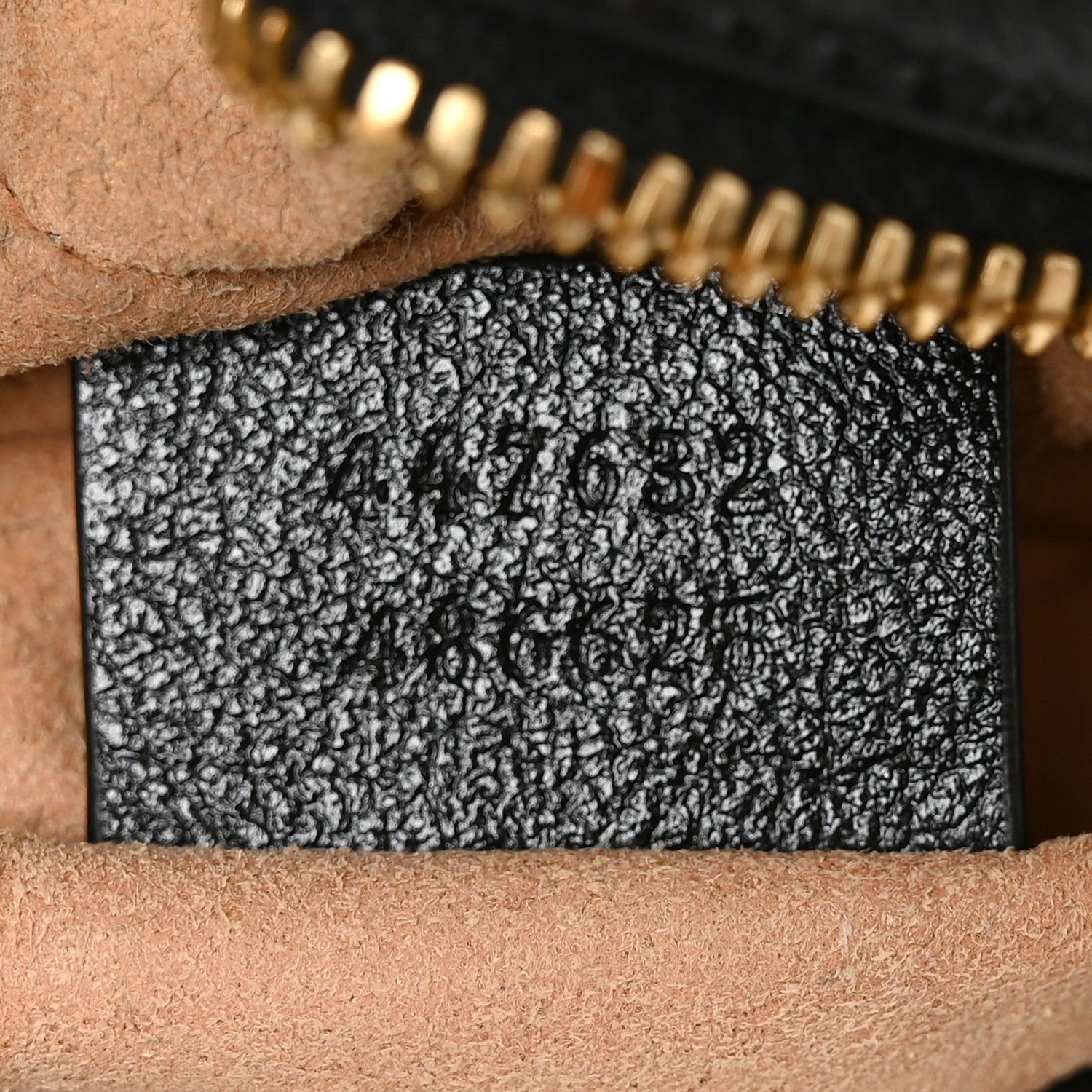 Gucci Monogram Matelasse Diagonal Small GG Marmont Chain Shoulder Bag Beige Black 6 of 9